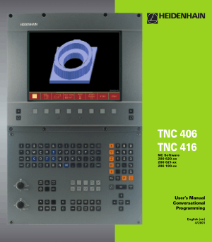Heidenhain TNC 406 Conversational Programming Manual