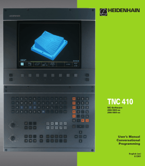 Heidenhain TNC 410 Conversational Programming Manual