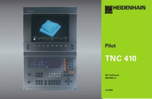Heidenhain TNC 410 Pilot Manual 286 060-xx