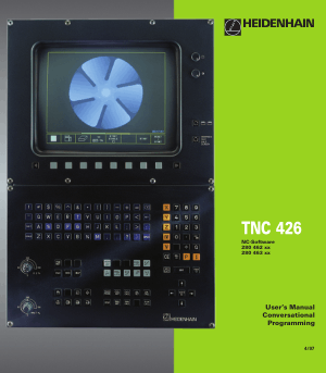 Heidenhain TNC 426 Conversational Manual 280 463 xx