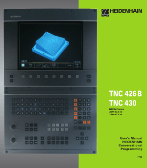 Heidenhain TNC 426 B 430 Conversational Manual
