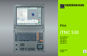 Heidenhain iTNC 530 Pilot Manual 340 481-xx