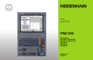 Heidenhain iTNC 530 Pilot smarT.NC Manual 340 494-07