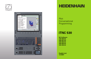 Heidenhain iTNC 530 Pilot Conversational Programming Manual