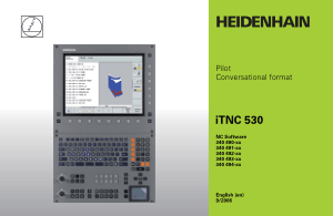 Heidenhain iTNC 530 Pilot Conversational Format Manual 340 494-xx
