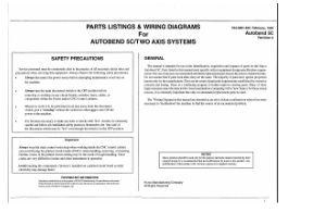 Hurco Parts Listings & Wiring Diagrams for Autobend