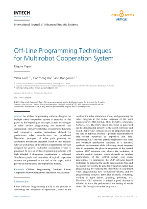 Off-Line Programming Techniques for Multirobot Cooperation System