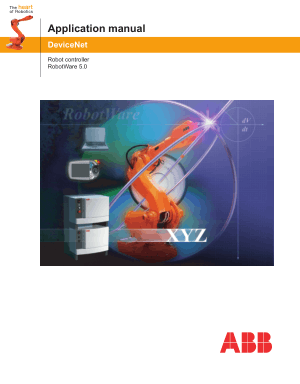 ABB DeviceNet Application Manual RobotWare 5.0