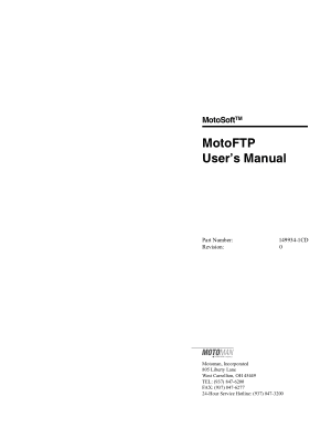Motoman MotoFTP Users Manual