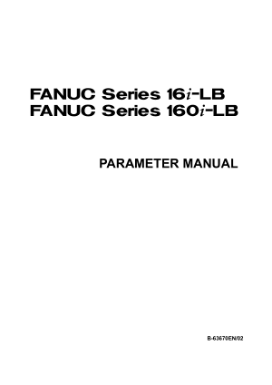 Fanuc 16i-LB Parameter Manual