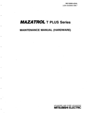 MAZATROLT PLUS Series Maintenance Manual
