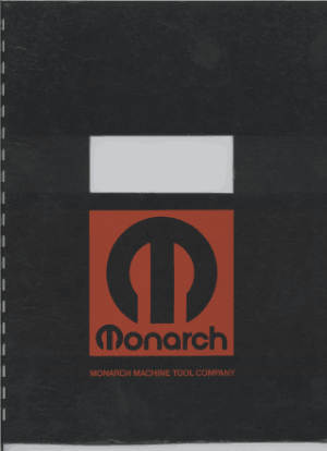 Monarch Model EE Tool Makers Lathe Operators Manual