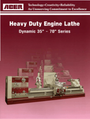 ACER Heavy Duty Engine Lathe Dynamic 35-70 Series