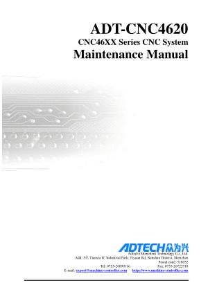 ADT-CNC4620 CNC46XX Series CNC System Maintenance Manual