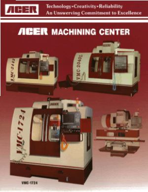 ACER Machining Centers Heavy Cutting Heavy Loading