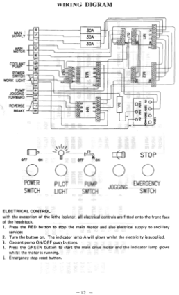 ACER Engine Lathe Wiring Diagram el-cirdyn1440g