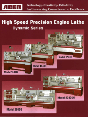 ACER High Speed Precision Engine Lathe Dynamic Series