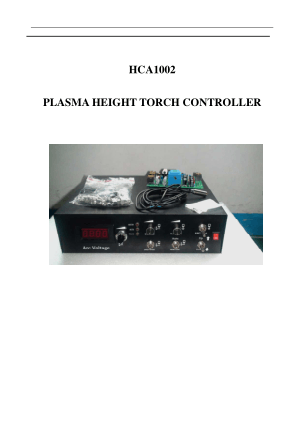 HCA1002 Plasma Height Torch Controller User Manual