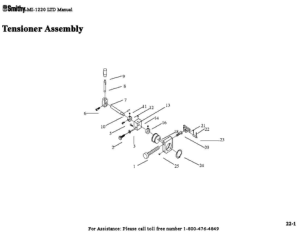Smithy MI1220 LTD Parts and Diagrams Tensioner Assembly 2013