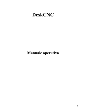 DeskCNC Manuale Operativo