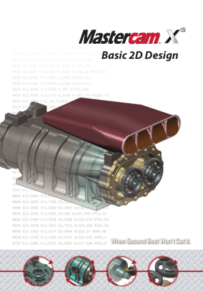 Mastercam X6 Basic 2D Design