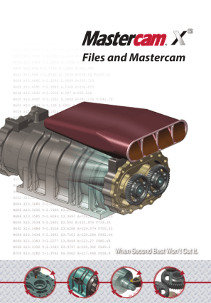 Mastercam X6 Files and Mastercam