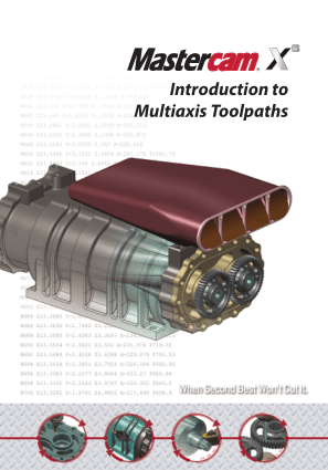 Mastercam Introduction to Multiaxis Toolpaths