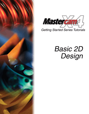 Mastercam X4 Basix 2D Design