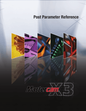 Mastercam X3 Post Parameter Reference