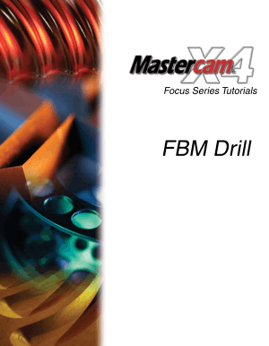 Mastercam X4 FBM Drill Tutorial