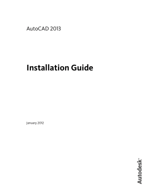 AutoCAD 2013 Installation Guide