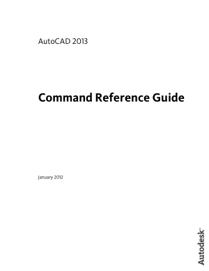 AutoCAD 2013 Command Reference Guide