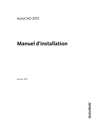 AutoCAD 2013 Manuel d’installation