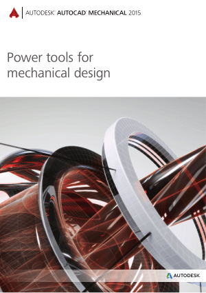 Autocad Mechanical 2015 Power tools for mechanical design