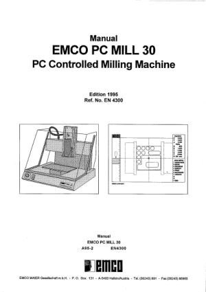 EMCO PC MILL 30 Manual