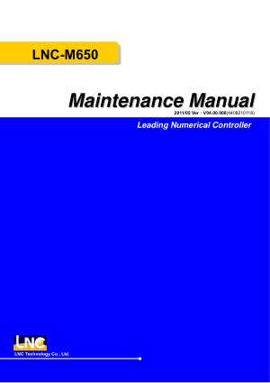 LNC-M650 Maintenance Manual
