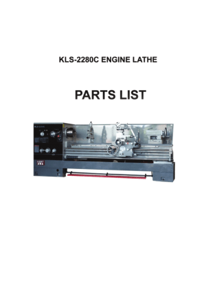 Kent USA KLS-2260C 2280C 26120C Parts Manual