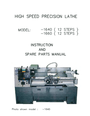 Kent USA RML-1640 Operation Manual