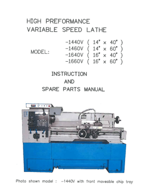 Kent USA RML-1440V Operation Manual