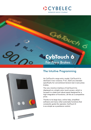 Cybelec Flyer CybTouch 6 P Catalogue