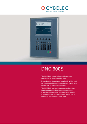Cybelec DNC 600S en Catalogue