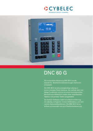 Cybelec DNC 60G de Catalogue