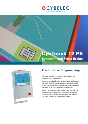 Cybelec CybTouch Catalogue Synchronized Press Brakes