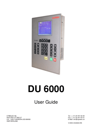 Cybelec DU 6000 User Guide