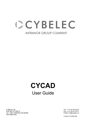 Cybelec CYCAD User Guide