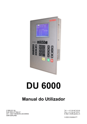 Cybelec DU 6000 Manual do Utilizador