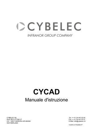 Cybelec CYCAD Manuale d’istruzione