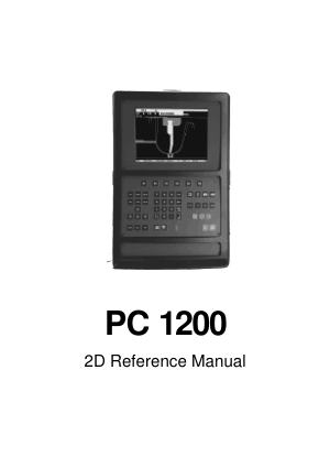 Cybelec PC 1200 2D Reference Manual