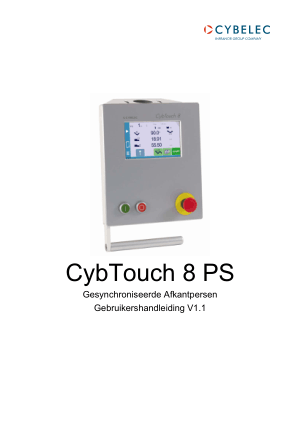 Cybelec CybTouch 8 PS Gesynchroniseerde Afkantperse Gebruikershandleiding V1.1