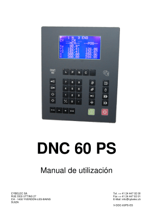 Cybelec DNC 60 PS Manual de utilización